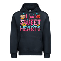Navy i teach sweet hearts olivia Urban Hoodie - OliviaCreatesArt
