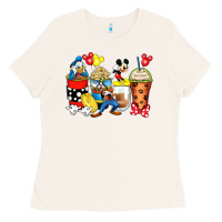 Bone cartoon characters coffee cups Ladies Tee - Zillion Design Studio