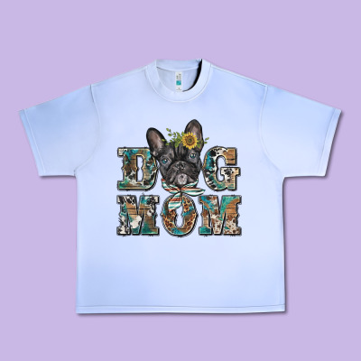 Dog Mom French Bulldog Urban Heavy Tee Designed By Barkaloodesign