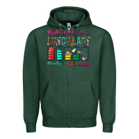Sports Green Battery Life Of A lunch Lady Zipper Hoodie - BundleAndBundleShop