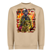 Mushroom Firefighter Fire And American Heavyweight Sweatshirt - LillyAllenDesigns