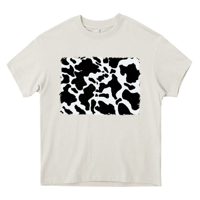 Distressed Cowhide Pattern Heavy Core Tee by RanaPortraitStore | Teevron