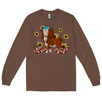 Chestnut football hereford sunflower Long Sleeve Tee - JahusDesignShop