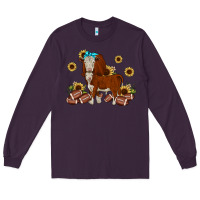 Plum football hereford sunflower Long Sleeve Tee - JahusDesignShop