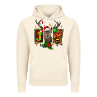 Vintage Artic joy with reindeer ado Vintage Hoodie - AdoDesignShop