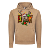 Vintage Coffee joy with reindeer ado Vintage Hoodie - AdoDesignShop