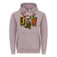 Vintage Zinc joy with reindeer ado Vintage Hoodie - AdoDesignShop