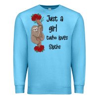Ocean Blue just a girl who loves sloths Premium Sweatshirt - Bettercallsaul