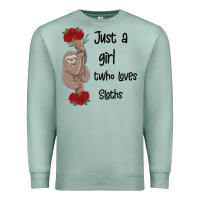 Seafoam just a girl who loves sloths Premium Sweatshirt - Bettercallsaul