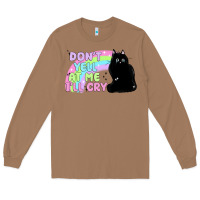 Toasted Coconut dont yell at me ill cry Long Sleeve Tee - MaliasSmallBusiness