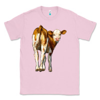 Bubblegum Pink simmental calf Classic Tee - LillyAllenDesigns