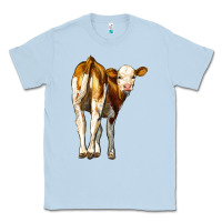 Dusty Blue simmental calf Classic Tee - LillyAllenDesigns