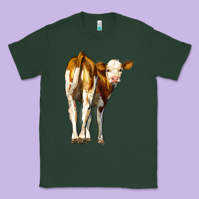 Simmental Calf Classic Tee Designed By Lillyallendesigns
