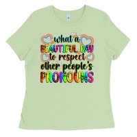 Matcha what a beautiful day to respect other people's pro Ladies Tee - Zillion Design Studio
