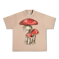 Burro Autumn Mushroom Illustrations Urban Heavy Tee - LillyAllenDesigns
