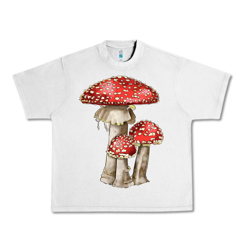 Autumn Mushroom Illustrations Urban Heavy Tee by LillyAllenDesigns | Teevron