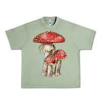 Oil Green Autumn Mushroom Illustrations Urban Heavy Tee - LillyAllenDesigns
