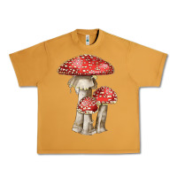 Peanut Butter Autumn Mushroom Illustrations Urban Heavy Tee - LillyAllenDesigns