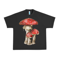 Pigment Black Autumn Mushroom Illustrations Urban Heavy Tee - LillyAllenDesigns