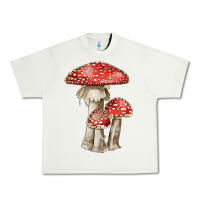 Pistachio Autumn Mushroom Illustrations Urban Heavy Tee - LillyAllenDesigns