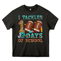 Asphalt i tackled 100 days of school american football Heavy Core Tee - Zillion Design Studio