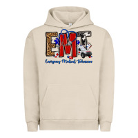 Pigment French Oak emt emergency medical technician Urban Hoodie - OliviaCreatesArt