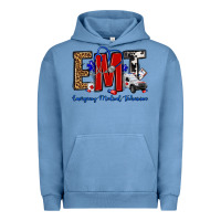 Pigment Pebble Blue emt emergency medical technician Urban Hoodie - OliviaCreatesArt