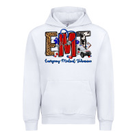White emt emergency medical technician Urban Hoodie - OliviaCreatesArt