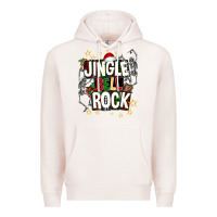 Pale Pink Jingle bell rock Premium Hoodie - NancyCooperArtShop