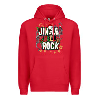 Red Jingle bell rock Premium Hoodie - NancyCooperArtShop