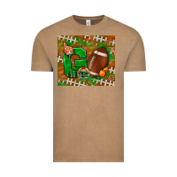 Vintage Coffee go american football leopard Vintage Tee - NancyCooperArtShop