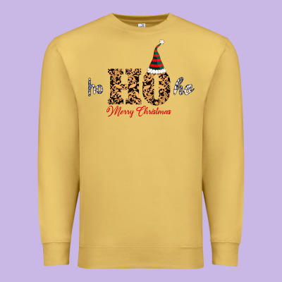 Ho Ho Ho Merry Christmas Premium Sweatshirt Designed By Bettercallsaul