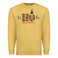 Antique Gold Ho Ho Ho Merry Christmas Premium Sweatshirt - Bettercallsaul
