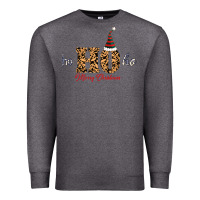 Charcoal Heather Ho Ho Ho Merry Christmas Premium Sweatshirt - Bettercallsaul