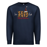 Navy Ho Ho Ho Merry Christmas Premium Sweatshirt - Bettercallsaul