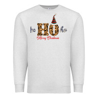 Oatmeal Heather Ho Ho Ho Merry Christmas Premium Sweatshirt - Bettercallsaul