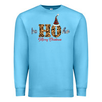 Ocean Blue Ho Ho Ho Merry Christmas Premium Sweatshirt - Bettercallsaul