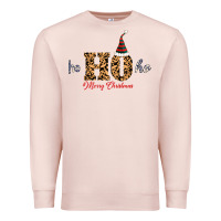 Pale Pink Ho Ho Ho Merry Christmas Premium Sweatshirt - Bettercallsaul