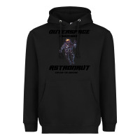 Black Outer Space Adventurer Astronaut Heavyweight Hoodie - Bettercallsaul