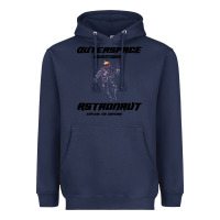 Navy Outer Space Adventurer Astronaut Heavyweight Hoodie - Bettercallsaul