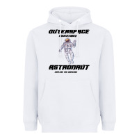 White Outer Space Adventurer Astronaut Heavyweight Hoodie - Bettercallsaul