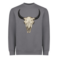 Storm bull skull Heavyweight Sweatshirt - BarkalooDesign