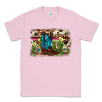 Bubblegum Pink cactus boot background Classic Tee - AdoDesignShop