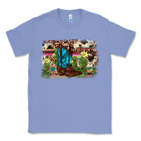 Colony Blue cactus boot background Classic Tee - AdoDesignShop