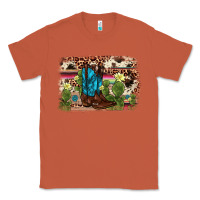 Copper cactus boot background Classic Tee - AdoDesignShop