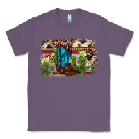 Lavender cactus boot background Classic Tee - AdoDesignShop