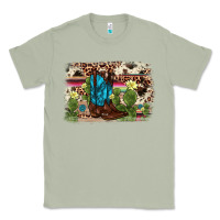 Matcha cactus boot background Classic Tee - AdoDesignShop