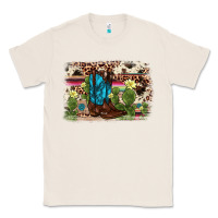 Natural cactus boot background Classic Tee - AdoDesignShop