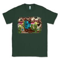 Sports Green cactus boot background Classic Tee - AdoDesignShop