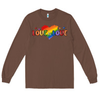 Chestnut love is love lgbtq Long Sleeve Tee - MaliasSmallBusiness